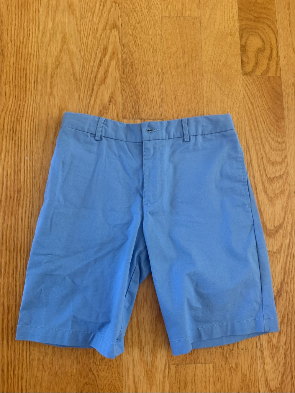 Polo by Ralph Lauren Sky Blue Flat-Front Shorts